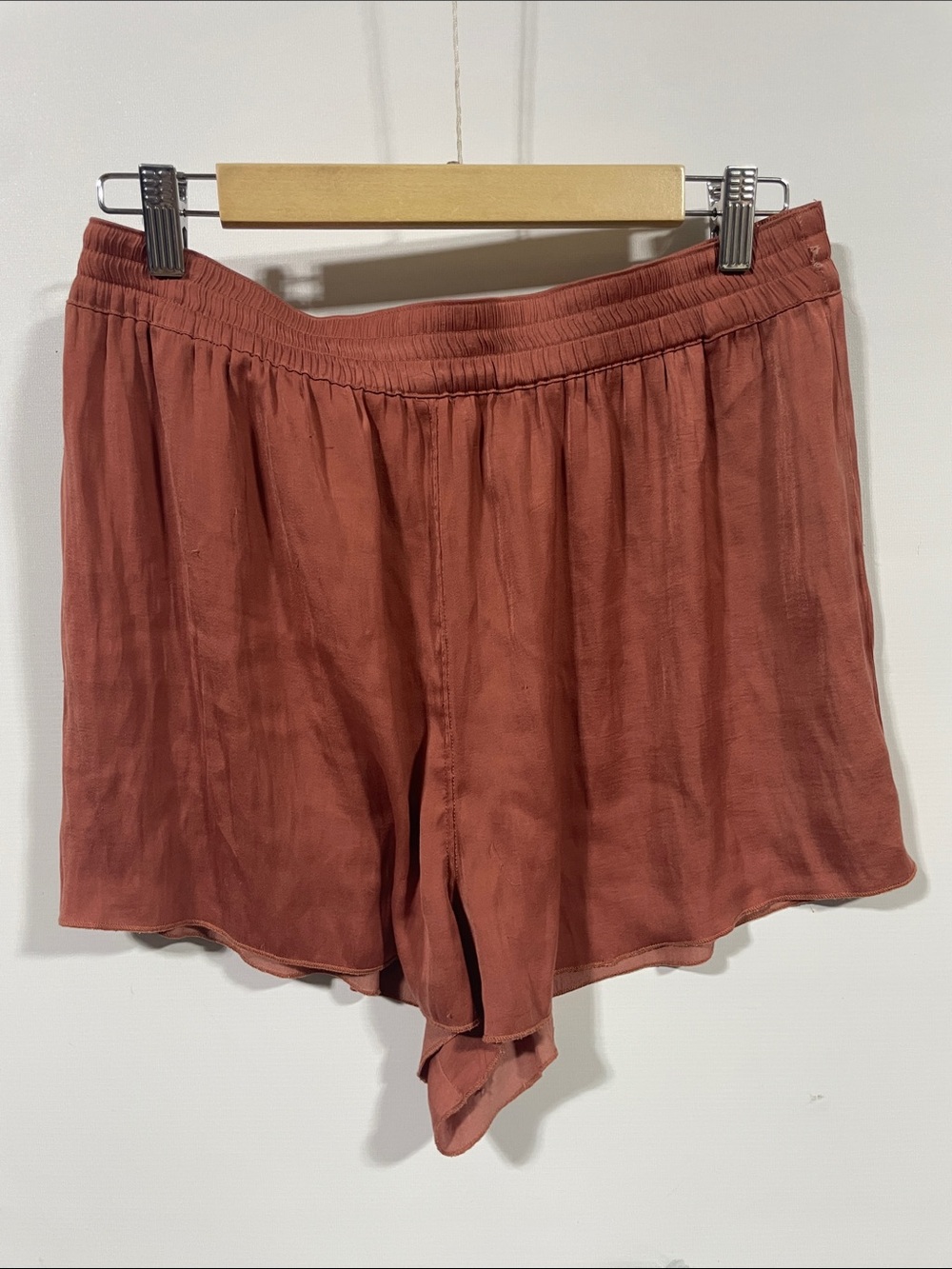 Free people High-Waist Rust Women's Relaxed Shorts